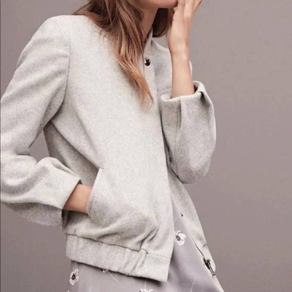 Banana Republic Melton Bomber jacket. Italian wool blend